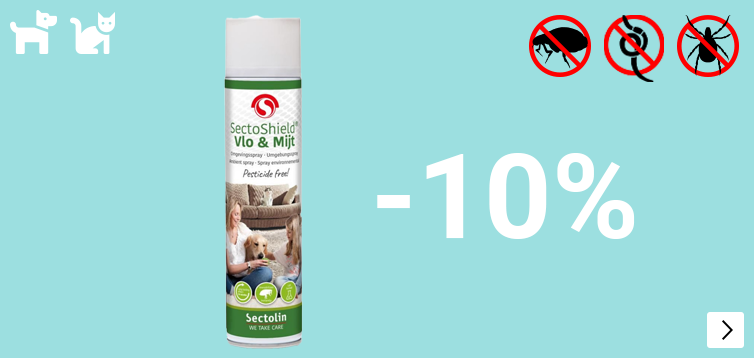 Sectoshield Vlo en Mijt omgevingsspray 400 ml -10% DOG CAT